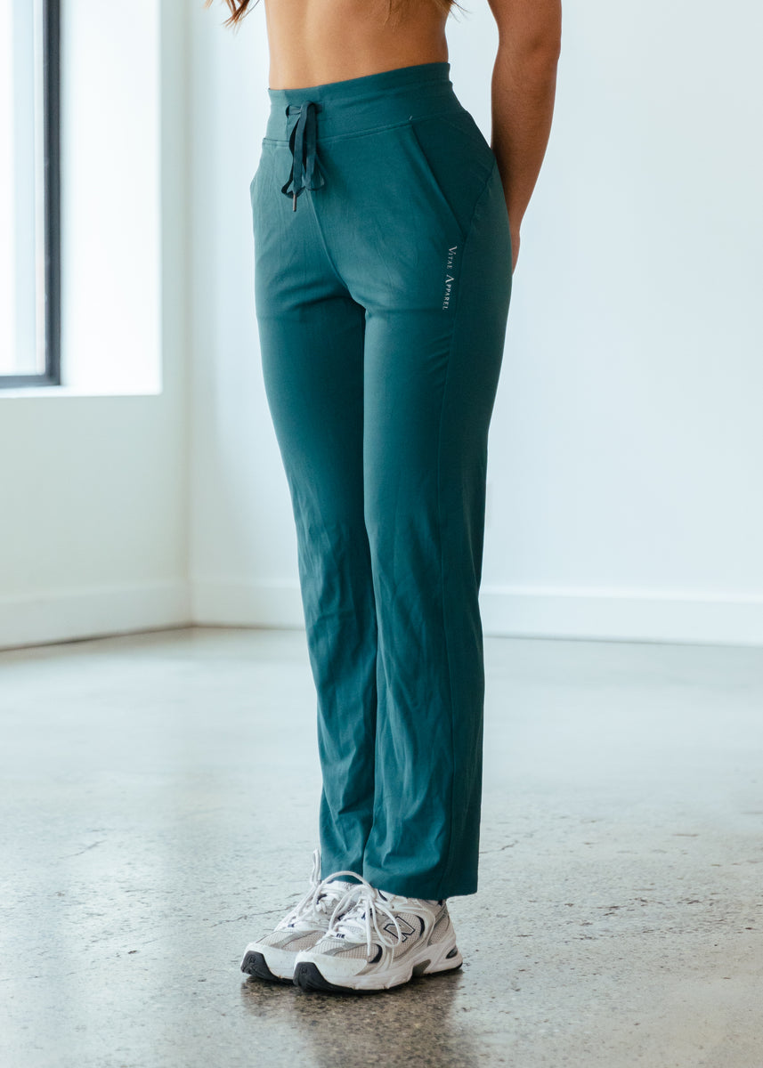 Warm Up Straight Legged Pant Jade Green – VITAE APPAREL