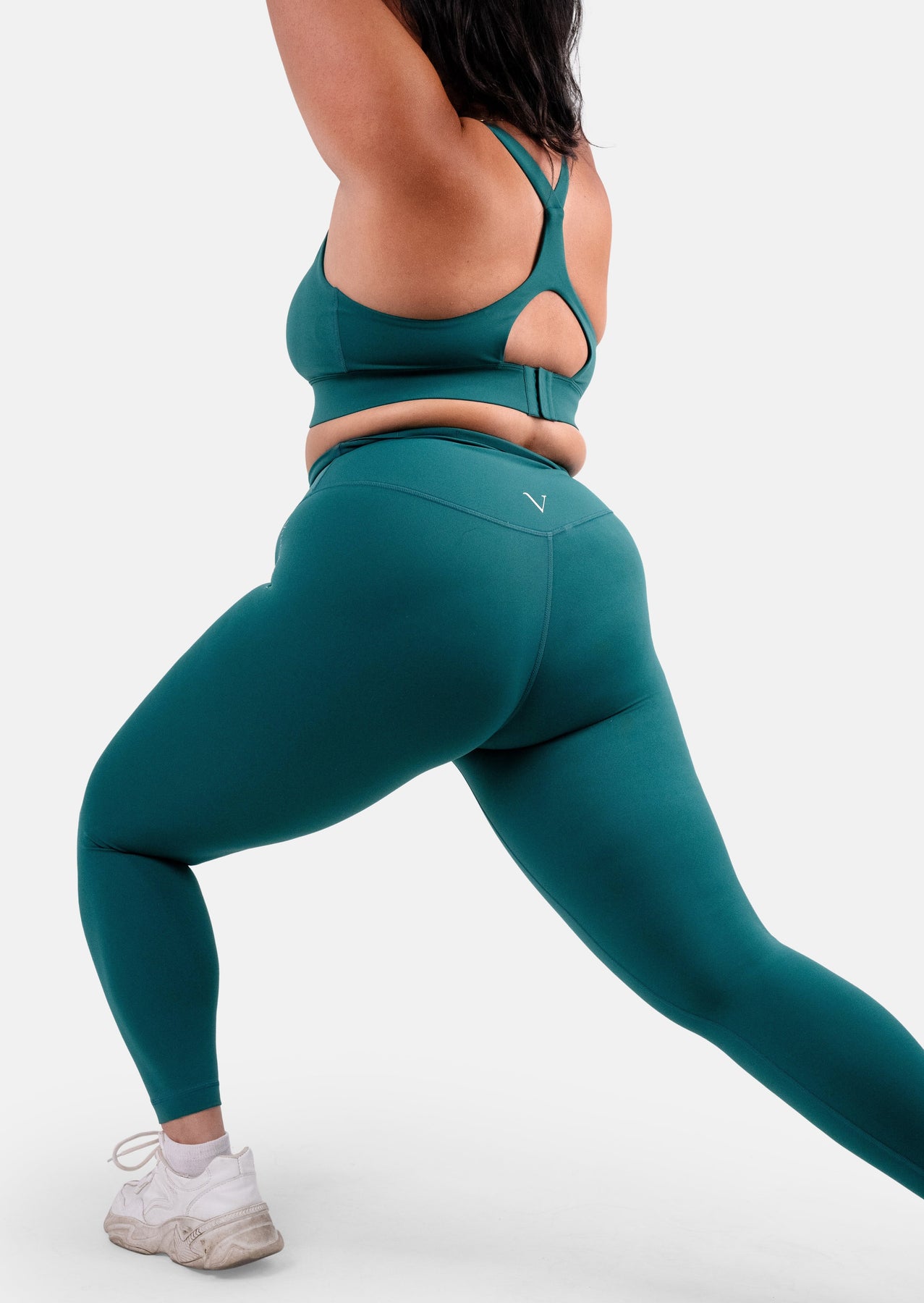 Shefit Green Crossover Waist Green Seamless Workout Pants Size