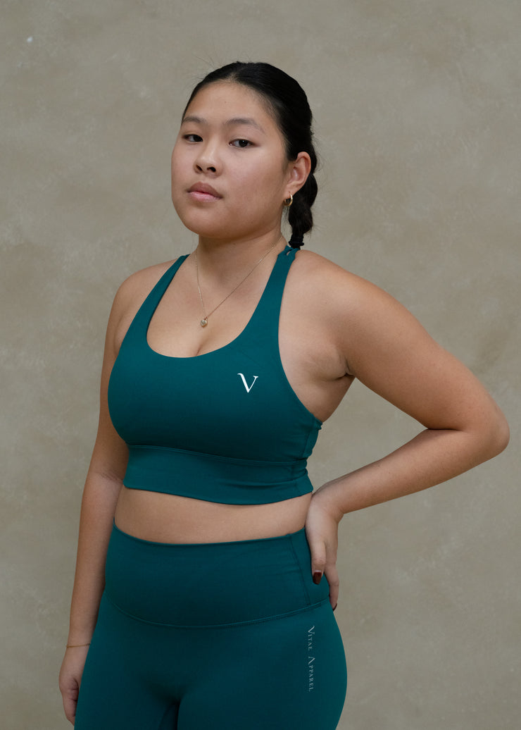 Hyper Run Sports Bra Jade Green