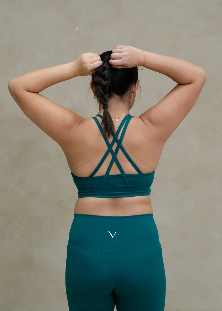 Hyper Run Sports Bra Jade Green