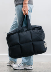 Be Confident, Be You Puffer Bag Black