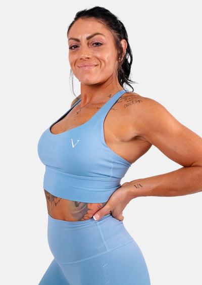 Navy Blue Bride Sports Bra, Women's Workout Unpadded Fitness Bra- Made in  USA/ EU