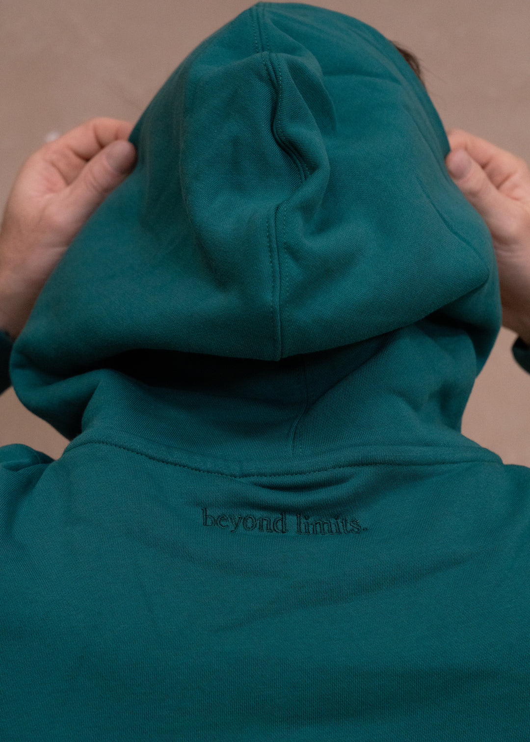 Sweat à capuche INHALE EXHALE Vert Jade