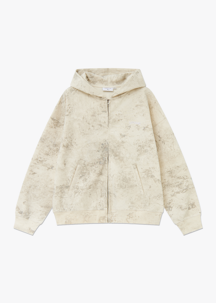 Motion Full Zip Hoodie - Dune Wash