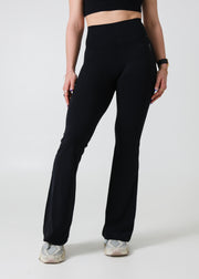 Ultra Active Seamless Flare Leggings Black (Long)