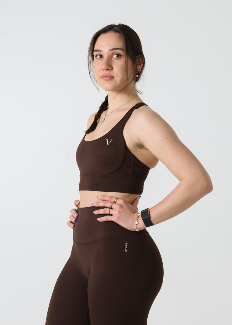 Ultra Lite Sports Bra Dark Brown