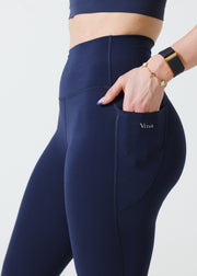 Ultra Pocket Leggings Dark Denim Blue