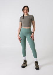 Hyper Sport Crop Shirt Khaki