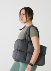 Be Confident, Be You Puffer Bag Graphite Grey