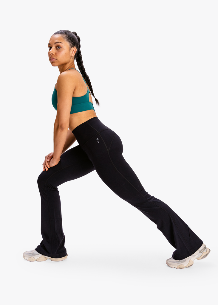 Ultra Active Seamless Flare Leggings Black (Long)