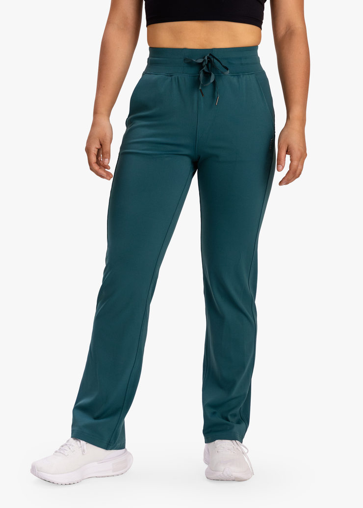 Warm Up Straight Legged Pant Jade Green
