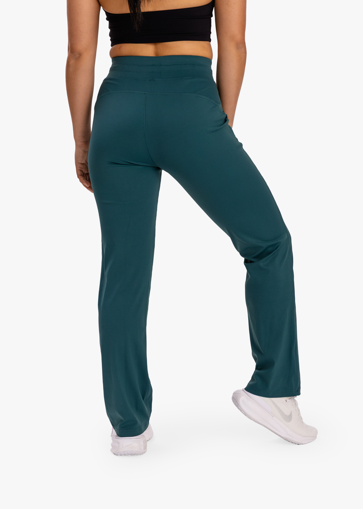 Warm Up Straight Legged Pant Jade Green