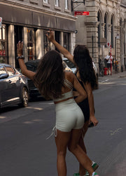 Hyper Sculpt Seamless Shorts Oat White