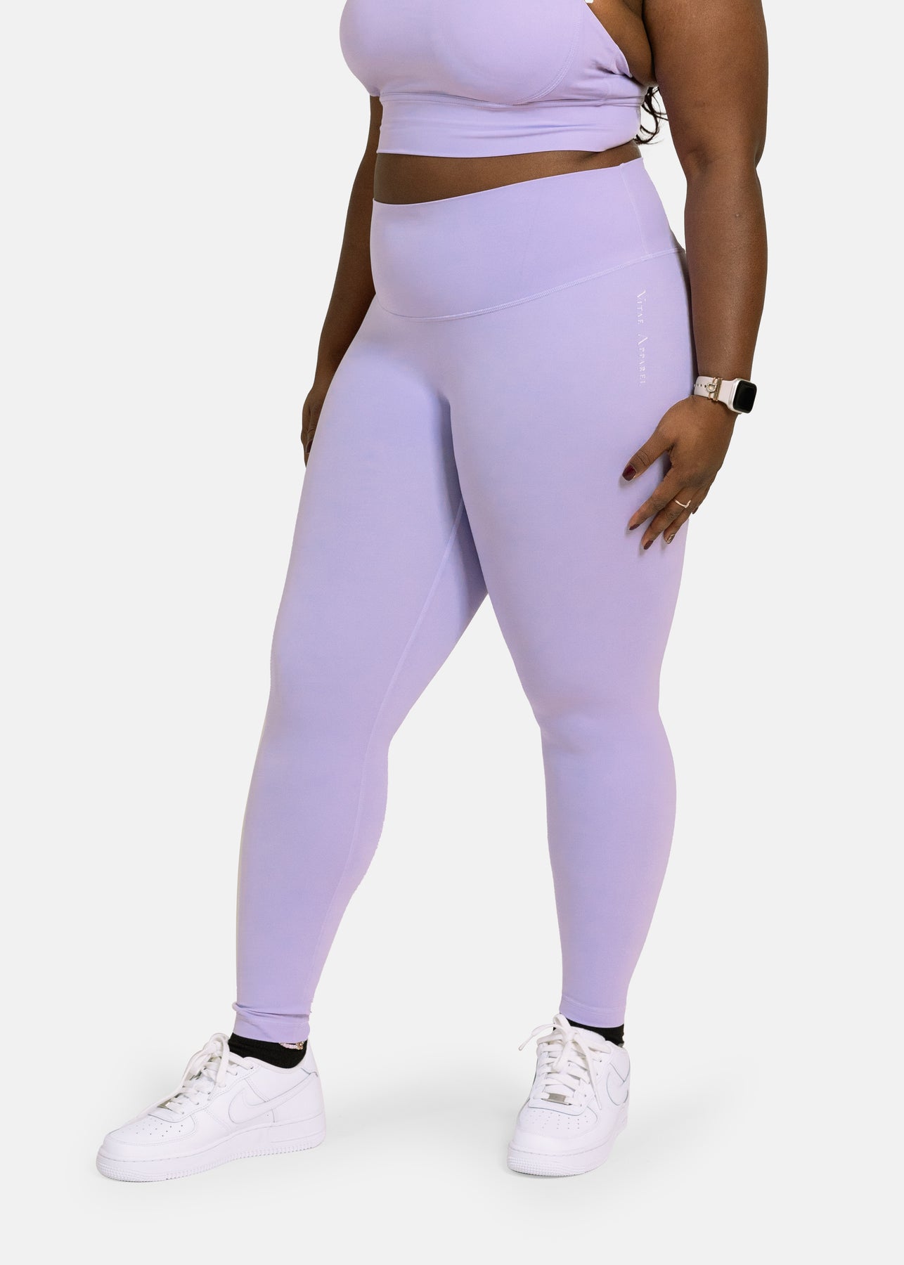 Ultra Violet Satin Material Leggings by taiche