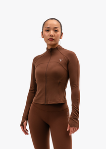 SculptLite Active Full-Zip Jacket Chestnut Brown