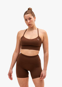 Ultra Flow Sports Bra Chestnut Brown