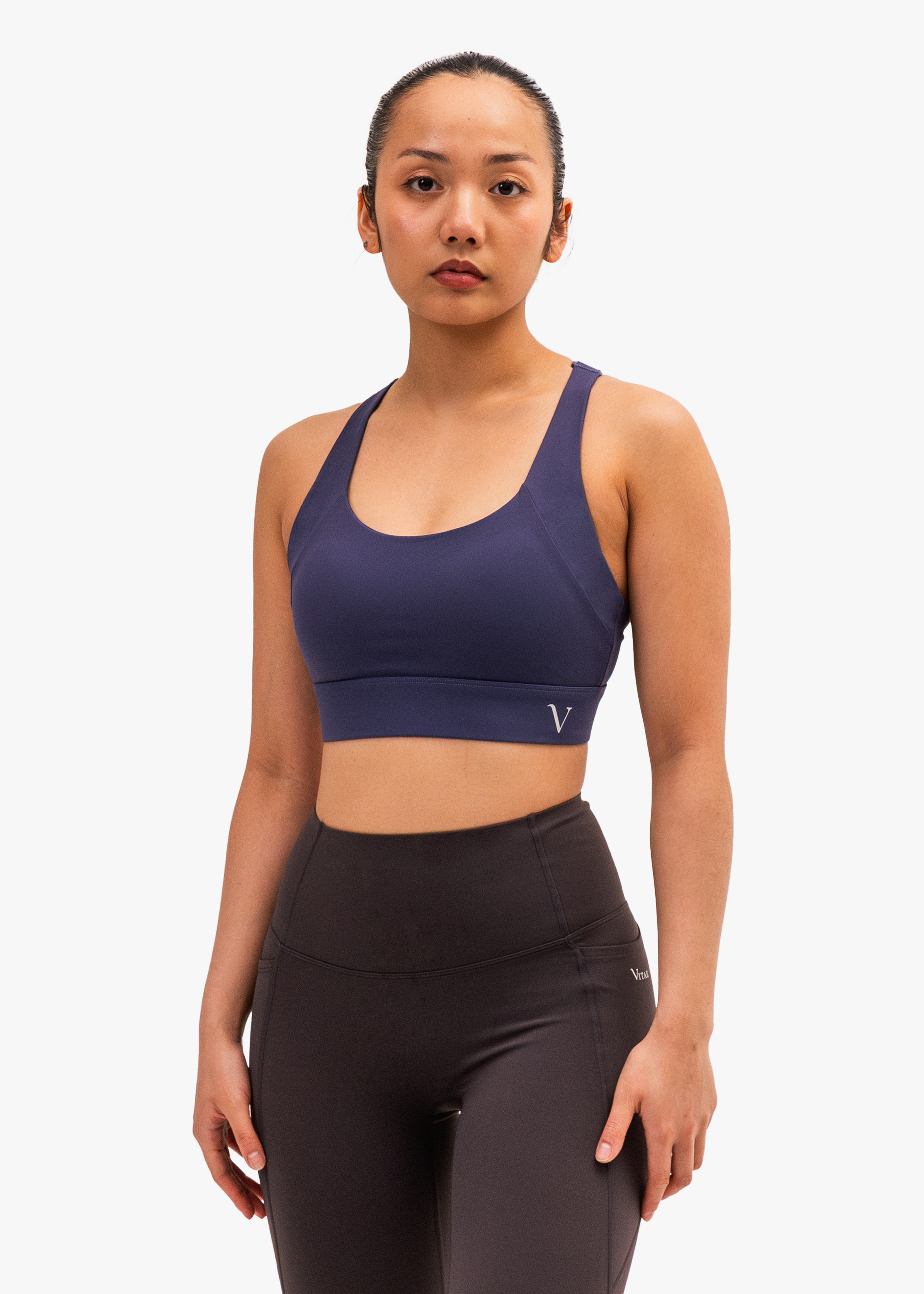 Ultra Max Support Sports Bra Navy Blue – VITAE - Main Image