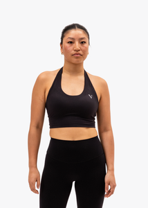 SculptLite Halter Sports Top Black