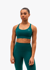 Ultra Support Sports Bra Emerald Green
