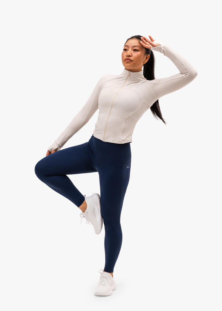 SculptLite Active Full-Zip Jacket Oat White