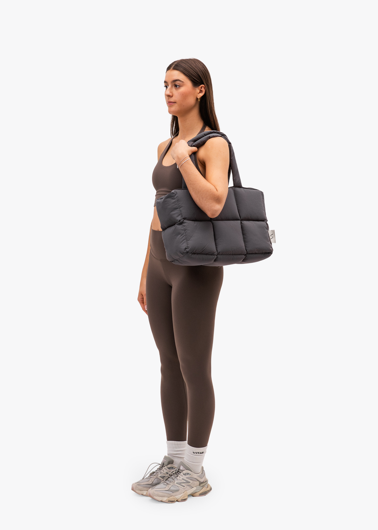 Be Confident, Be You Puffer Bag Graphite Grey