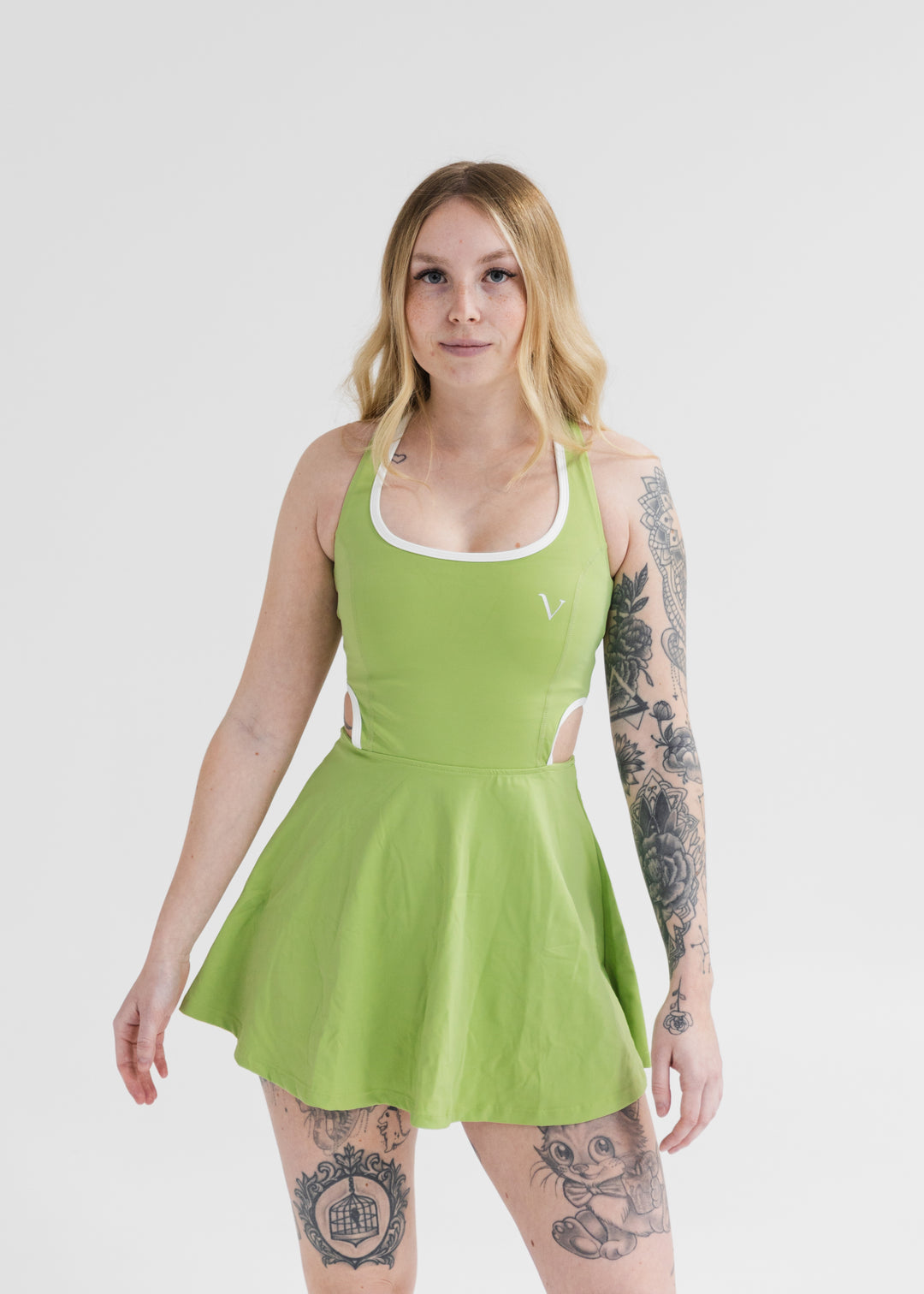 Ultra Work Hard Play Hard Tennis Dress Avocado Green