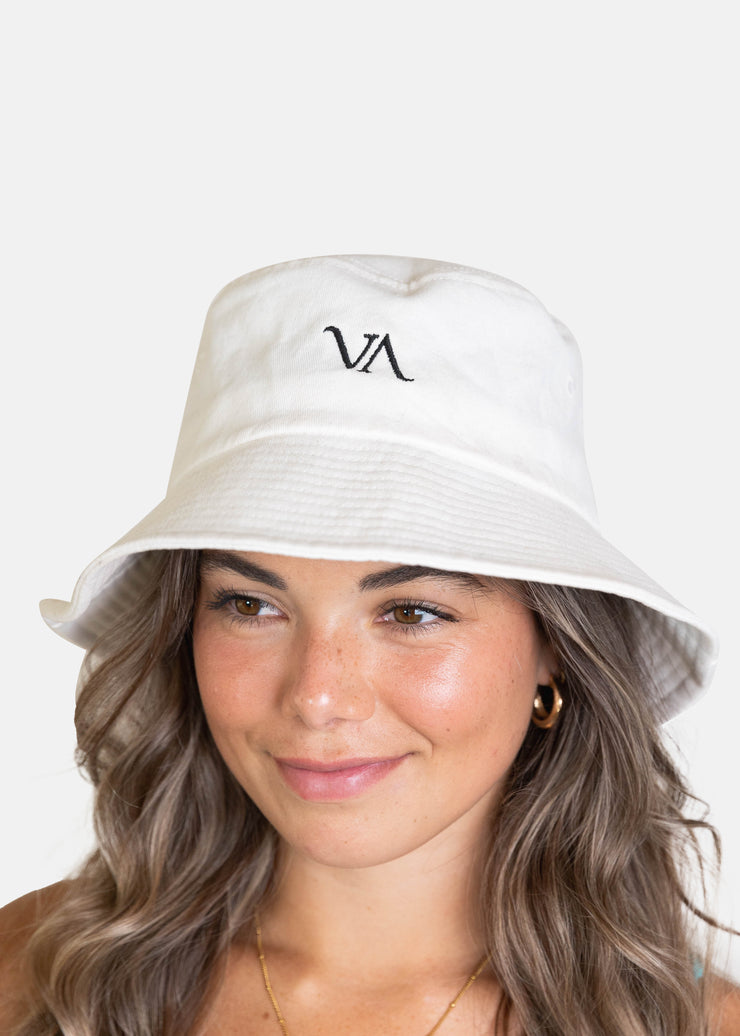 Make Waves Bucket Hat White