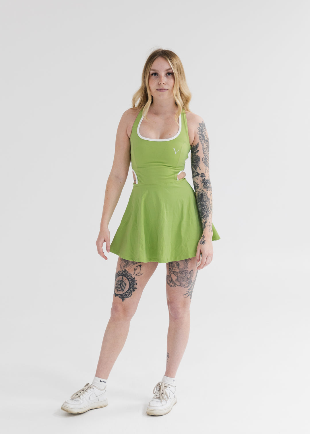 Ultra Work Hard Play Hard Tennis Dress Avocado Green