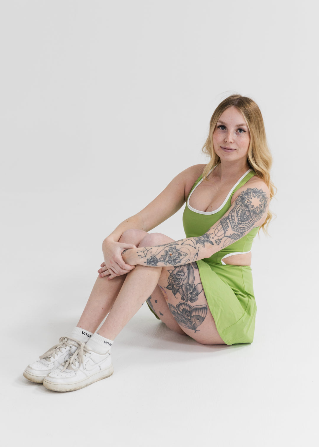 Ultra Work Hard Play Hard Tennis Dress Avocado Green