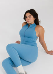 Nano ZipScrunch One Piece Bodysuit Steel Blue