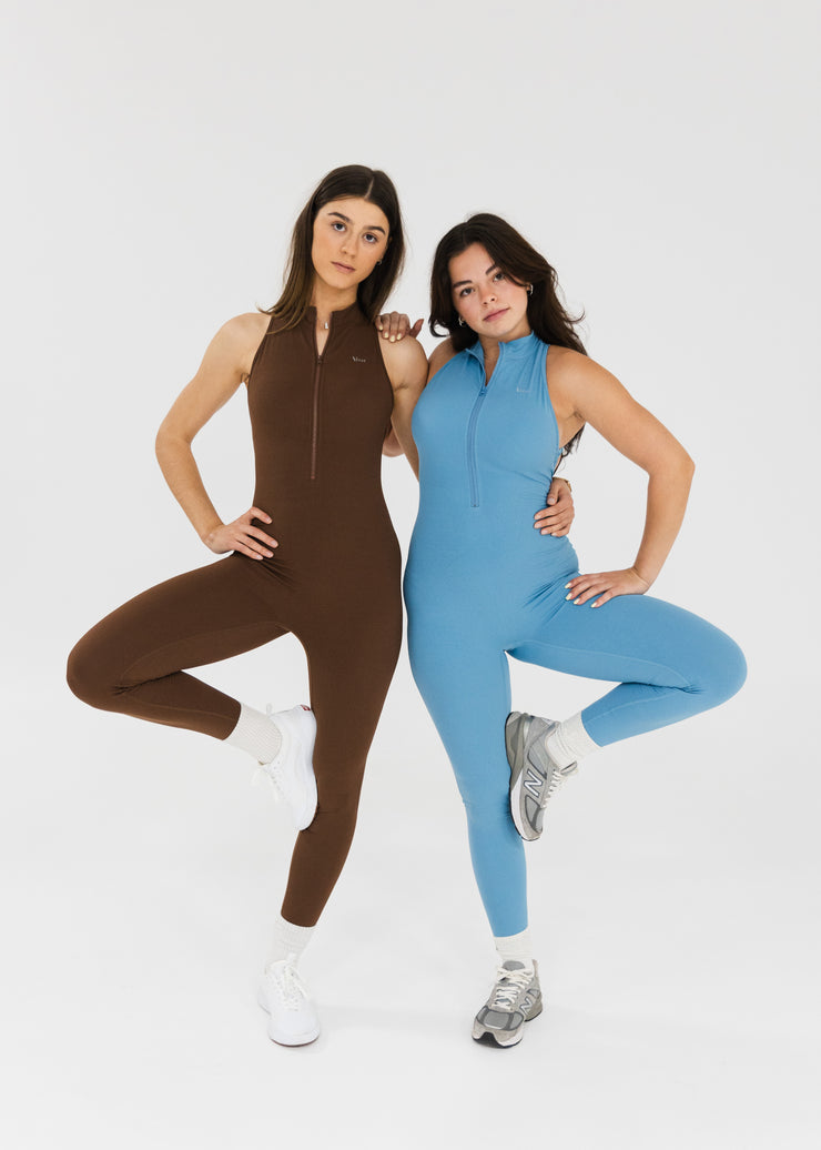 Nano ZipScrunch One Piece Bodysuit Steel Blue