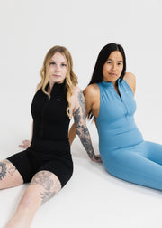 Nano ZipScrunch One Piece Bodysuit Steel Blue