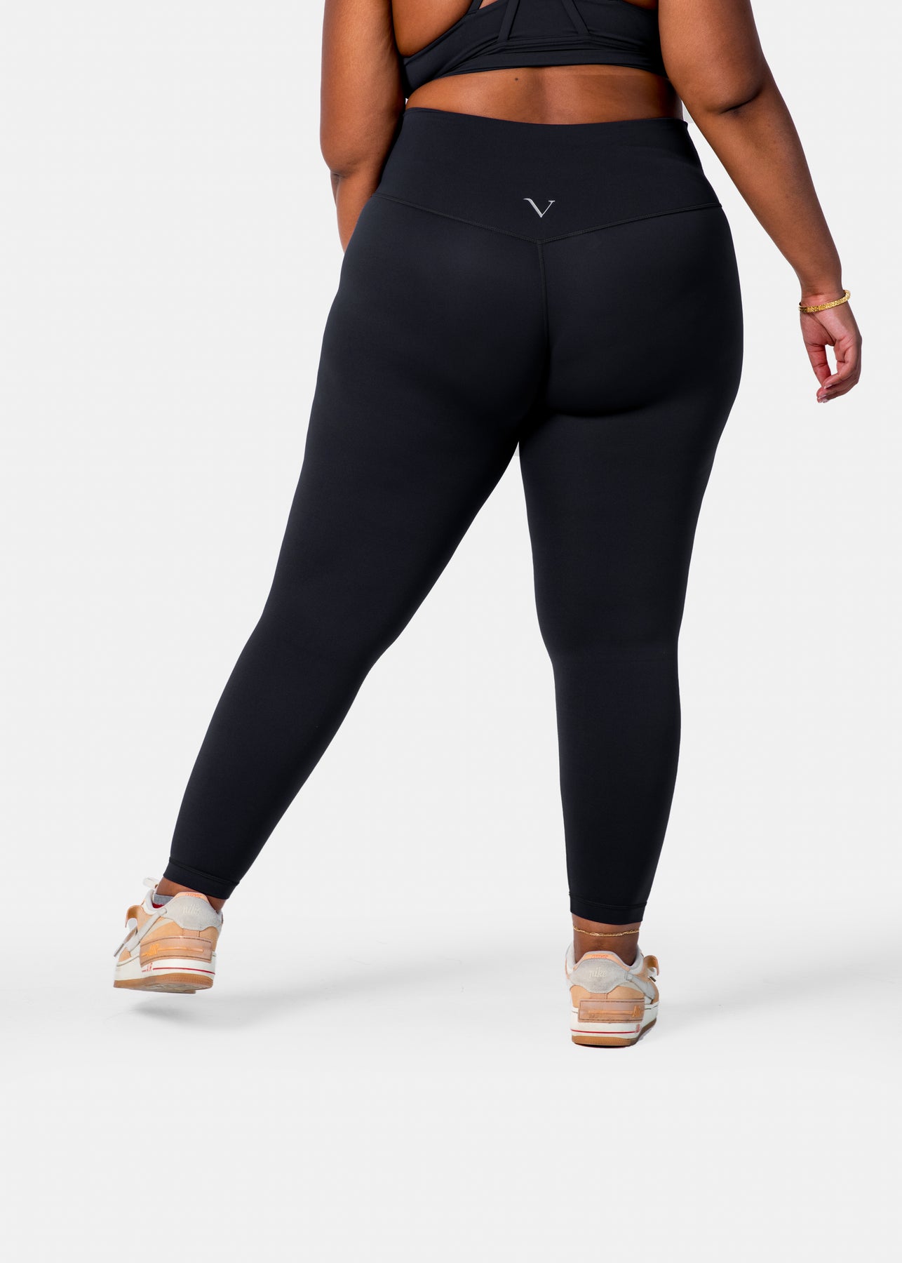One Step Ahead High Waist Supplex/Lycra Legging (X-Small) Black at   Women's Clothing store