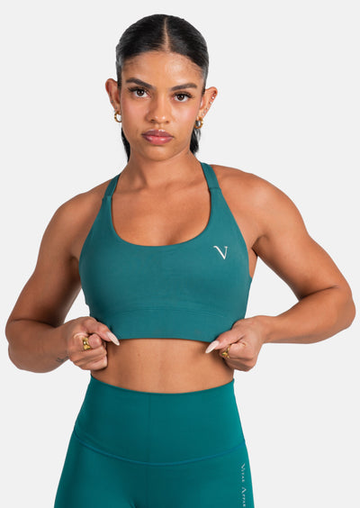 Ultra Support Sports Bra Emerald Green – VITAE APPAREL