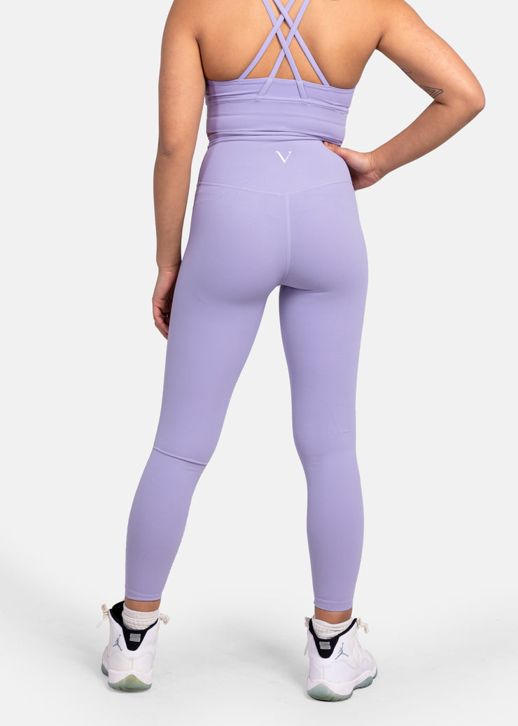 Love & Other things seamless high waisted leggings in light purple heather
